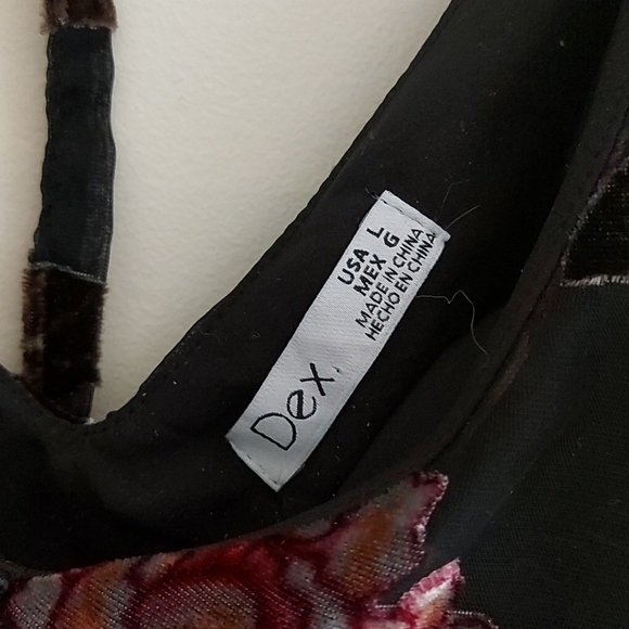 Dex label burnout velvet dress Size L - Picture 5 of 6